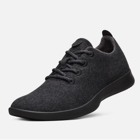 Allbirds Merino Wool Runners Natural Black/Gray 9 - Picture 3 of 9